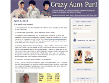 Tablet Screenshot of crazyauntpurl.com